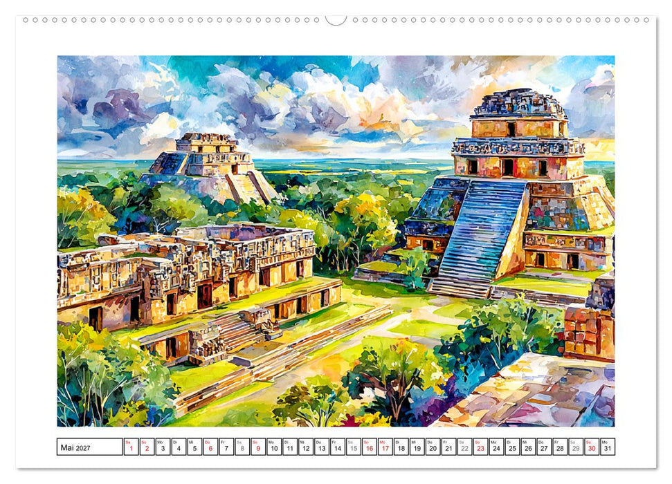 Magisches Mexiko. Leuchtende Impressionen (CALVENDO Wandkalender 2027)