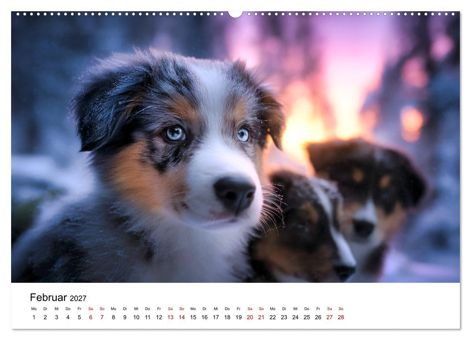 Born to run - Ein Jahr mit Australian Shepherds (CALVENDO Wandkalender 2027)