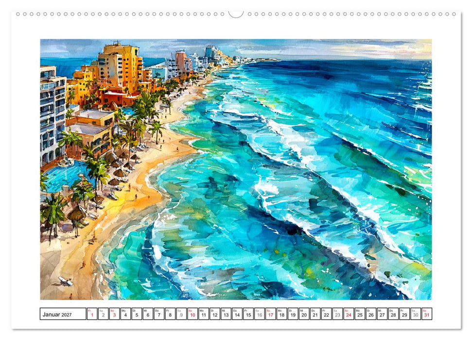 Magisches Mexiko. Leuchtende Impressionen (CALVENDO Premium Wandkalender 2027)