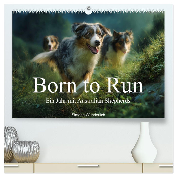 Born to run - Ein Jahr mit Australian Shepherds (CALVENDO Premium Wandkalender 2027)