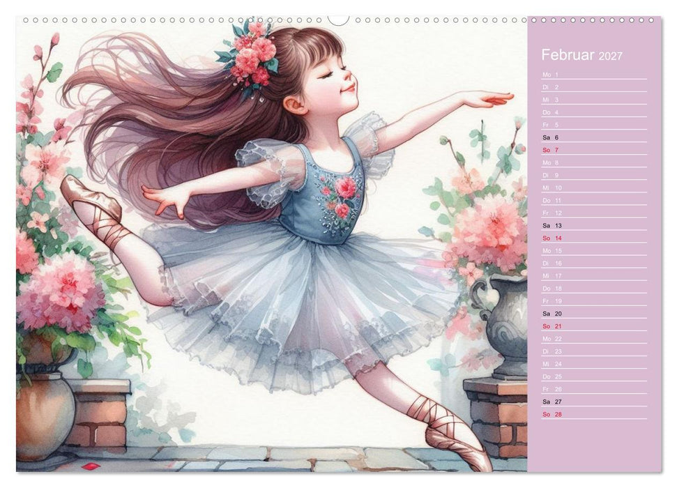 Zauberhafte Ballerina (CALVENDO Premium Wandkalender 2027)
