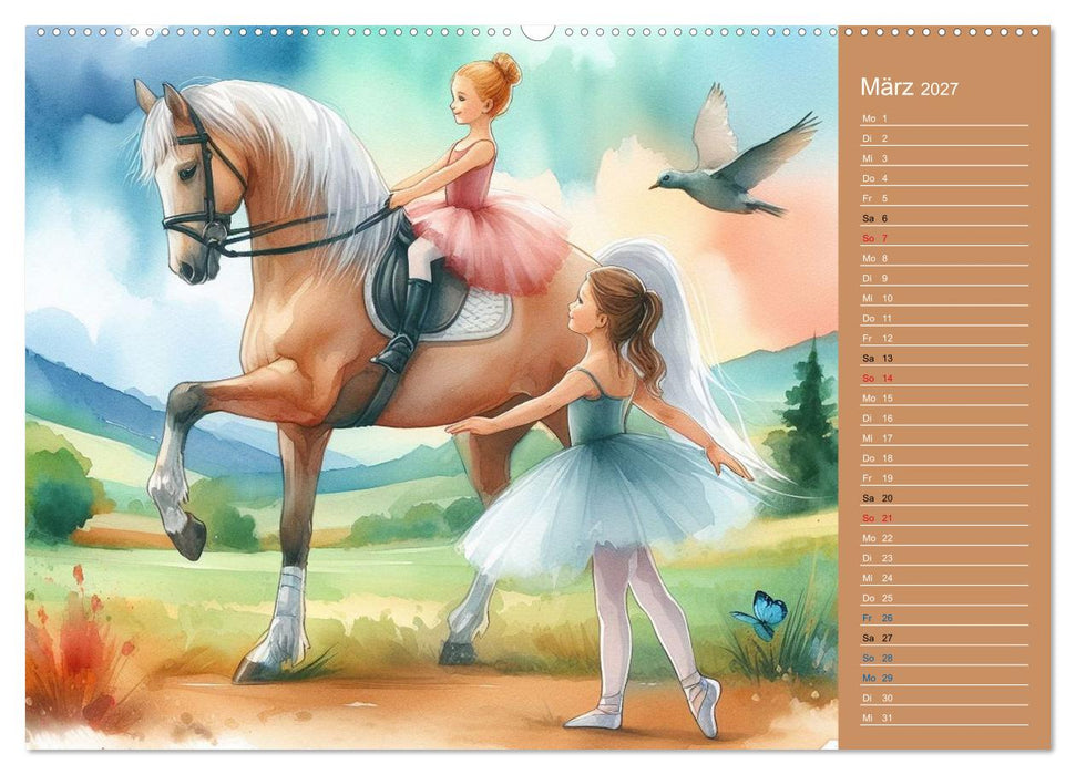 Zauberhafte Ballerina (CALVENDO Premium Wandkalender 2027)