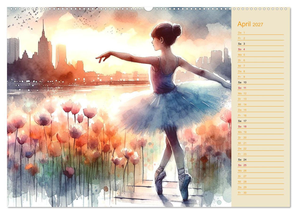 Zauberhafte Ballerina (CALVENDO Premium Wandkalender 2027)