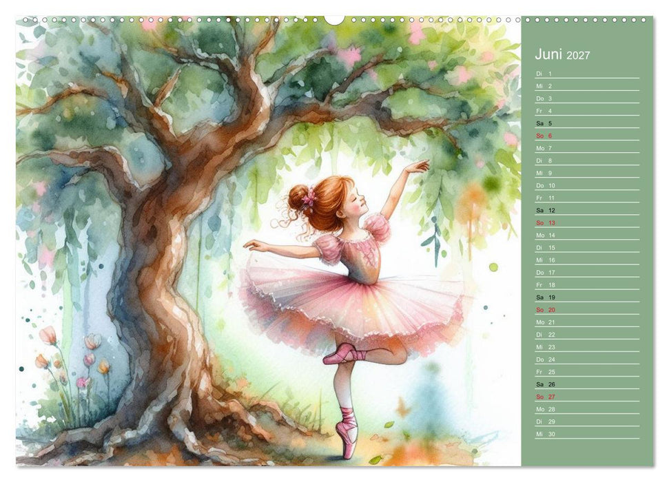 Zauberhafte Ballerina (CALVENDO Premium Wandkalender 2027)