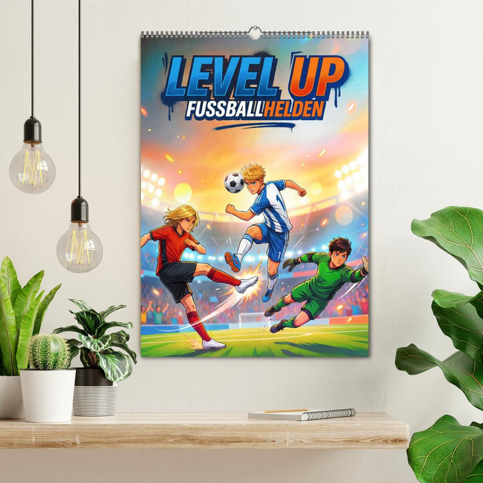 Level Up – Fußballhelden (CALVENDO Wandkalender 2027)