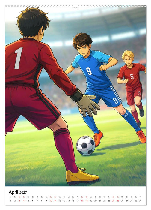 Level Up – Fußballhelden (CALVENDO Wandkalender 2027)