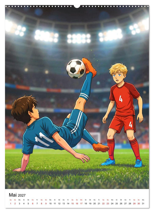 Level Up – Fußballhelden (CALVENDO Wandkalender 2027)