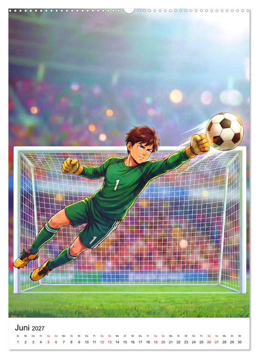 Level Up – Fußballhelden (CALVENDO Premium Wandkalender 2027)