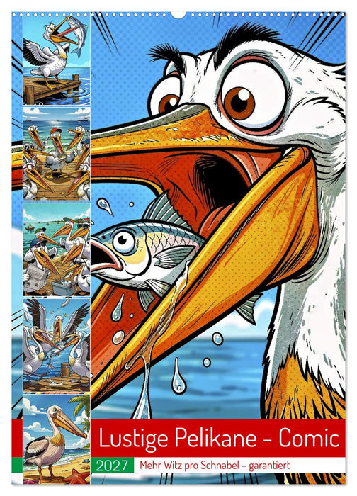 Lustige Pelikane - Comic (CALVENDO Wandkalender 2027)