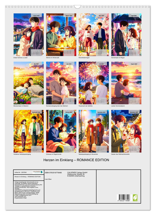 Herzen im Einklang – ROMANCE EDITION (CALVENDO Wandkalender 2027)