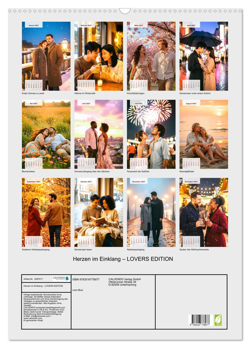 Herzen im Einklang – LOVERS EDITION (CALVENDO Wandkalender 2027)