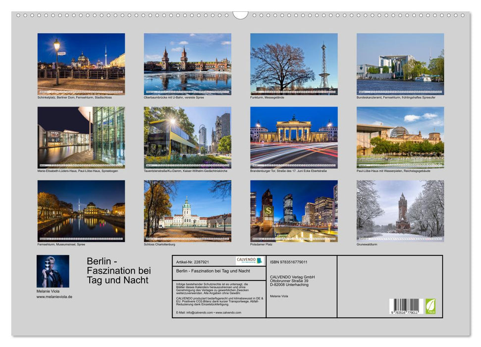 Berlin - Faszination bei Tag und Nacht (CALVENDO Wandkalender 2027)