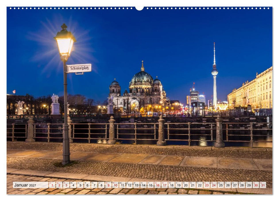 Berlin - Faszination bei Tag und Nacht (CALVENDO Wandkalender 2027)