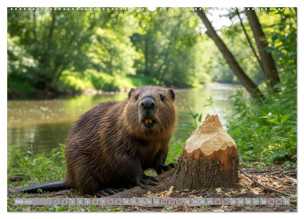 Biberwelt (CALVENDO Wandkalender 2027)