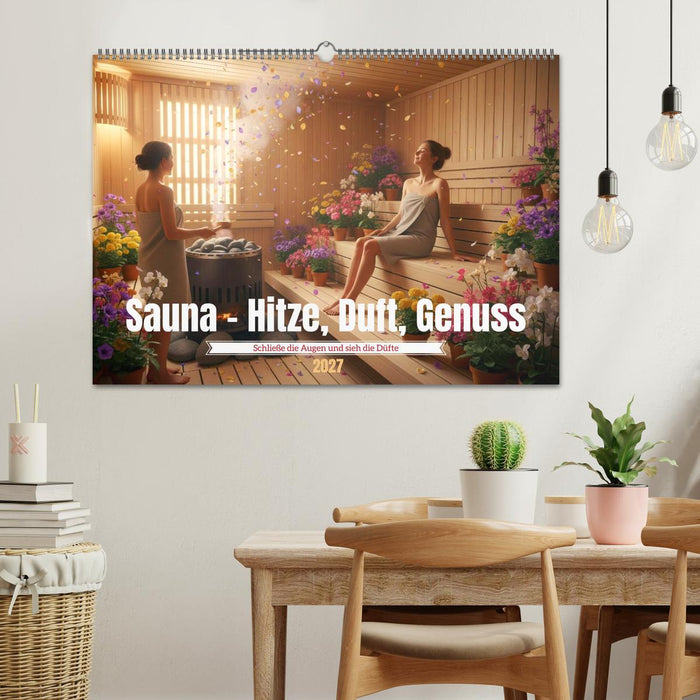 Sauna - Hitze, Duft, Genuss (CALVENDO Wandkalender 2027)