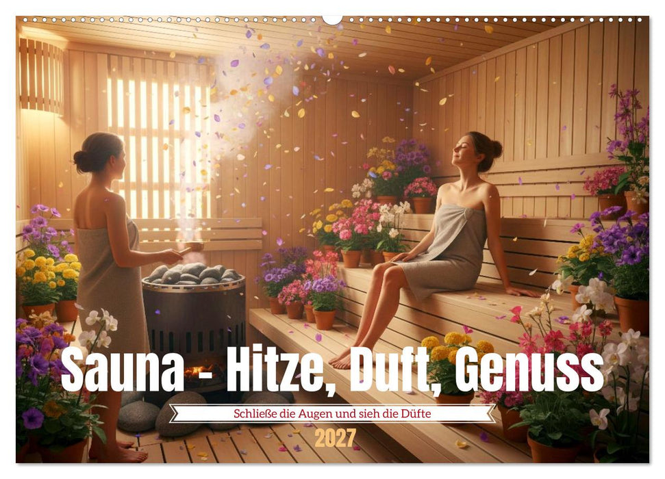 Sauna - Hitze, Duft, Genuss (CALVENDO Wandkalender 2027)