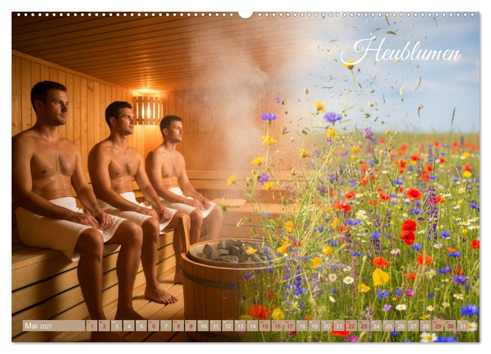 Sauna - Hitze, Duft, Genuss (CALVENDO Wandkalender 2027)