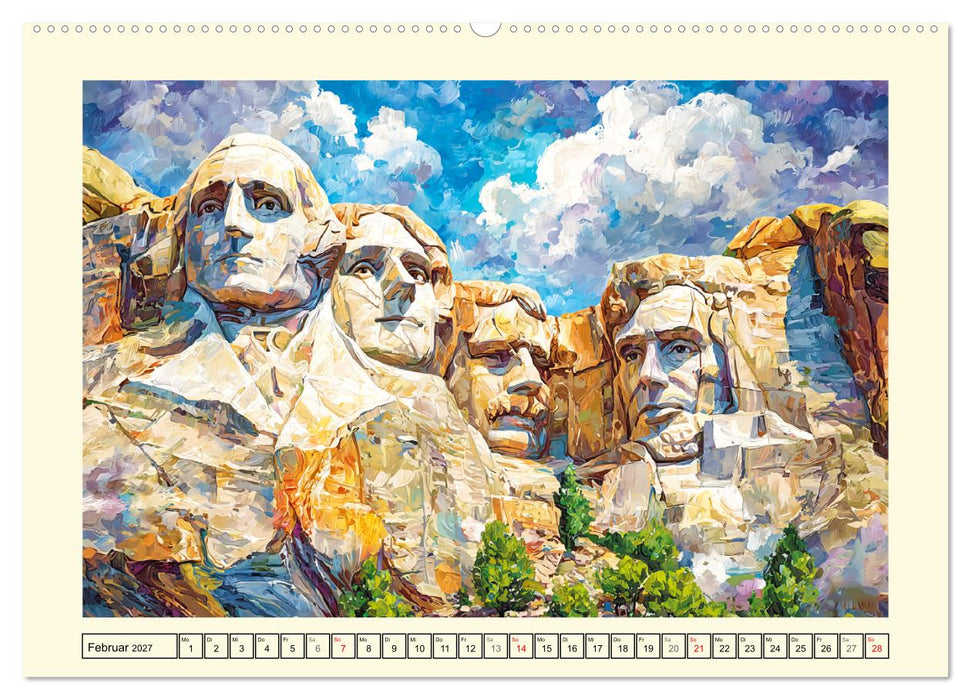 USA Impressionen. Zwischen Metropolen und Nationalparks (CALVENDO Wandkalender 2027)