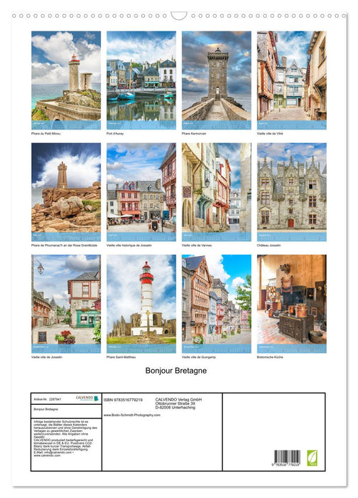 Bonjour Bretagne (CALVENDO Wandkalender 2027)