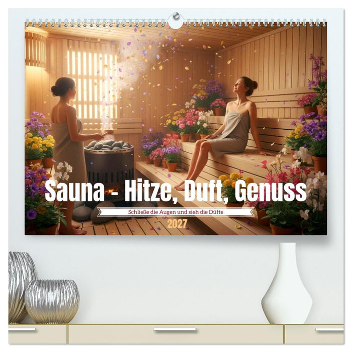 Sauna - Hitze, Duft, Genuss (CALVENDO Premium Wandkalender 2027)