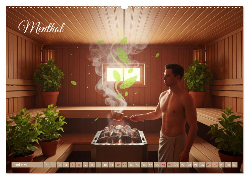 Sauna - Hitze, Duft, Genuss (CALVENDO Premium Wandkalender 2027)