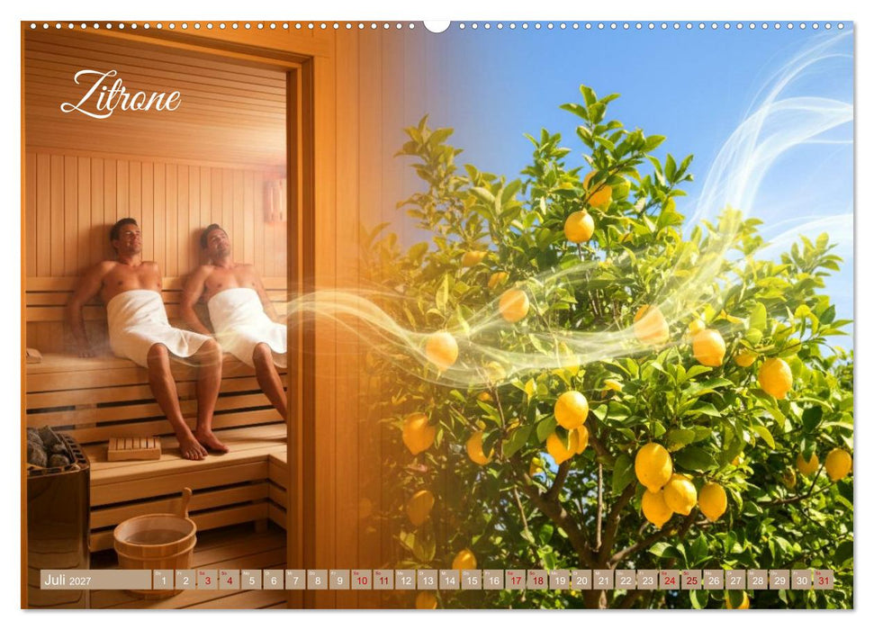 Sauna - Hitze, Duft, Genuss (CALVENDO Premium Wandkalender 2027)