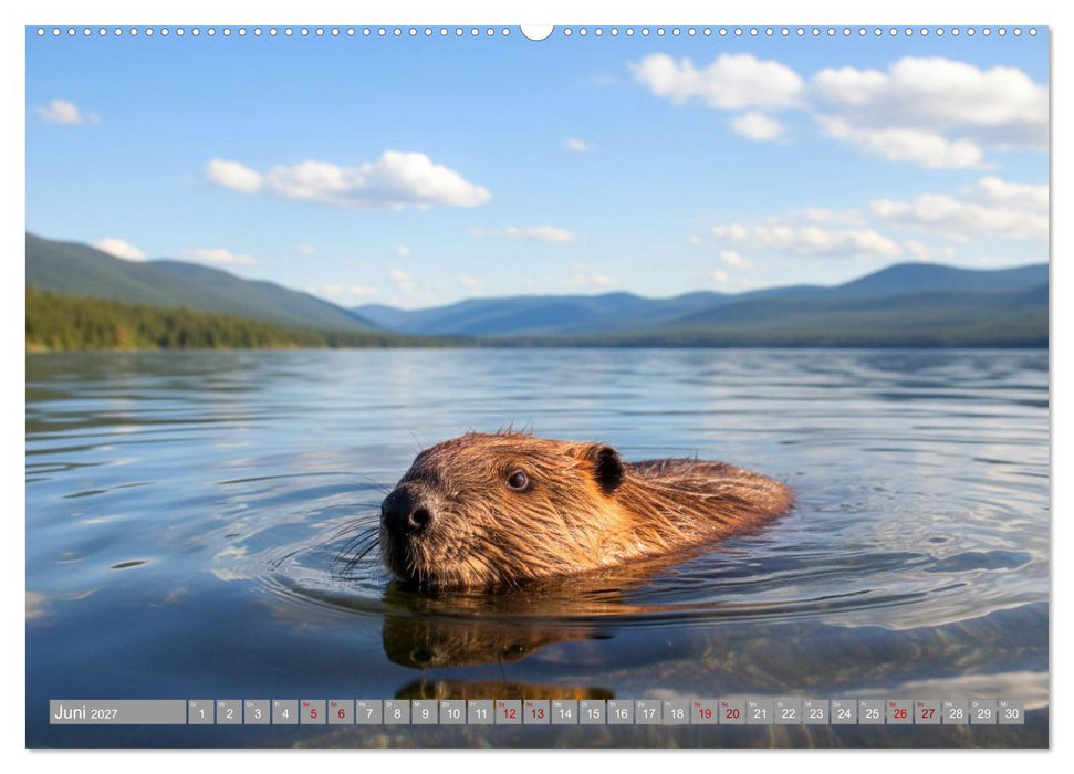 Biberwelt (CALVENDO Premium Wandkalender 2027)
