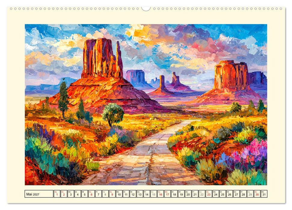 USA Impressionen. Zwischen Metropolen und Nationalparks (CALVENDO Premium Wandkalender 2027)