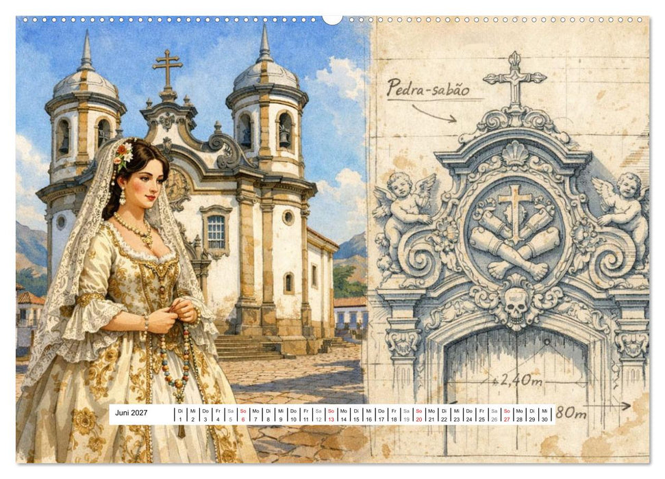 Rokoko Weltreise (CALVENDO Premium Wandkalender 2027)