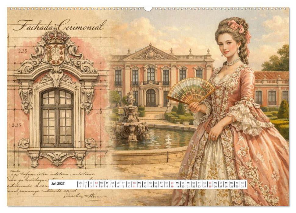 Rokoko Weltreise (CALVENDO Premium Wandkalender 2027)