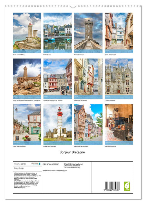 Bonjour Bretagne (CALVENDO Premium Wandkalender 2027)