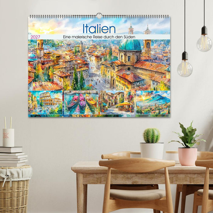 Italien. Eine malerische Reise durch den Süden (CALVENDO Wandkalender 2027)