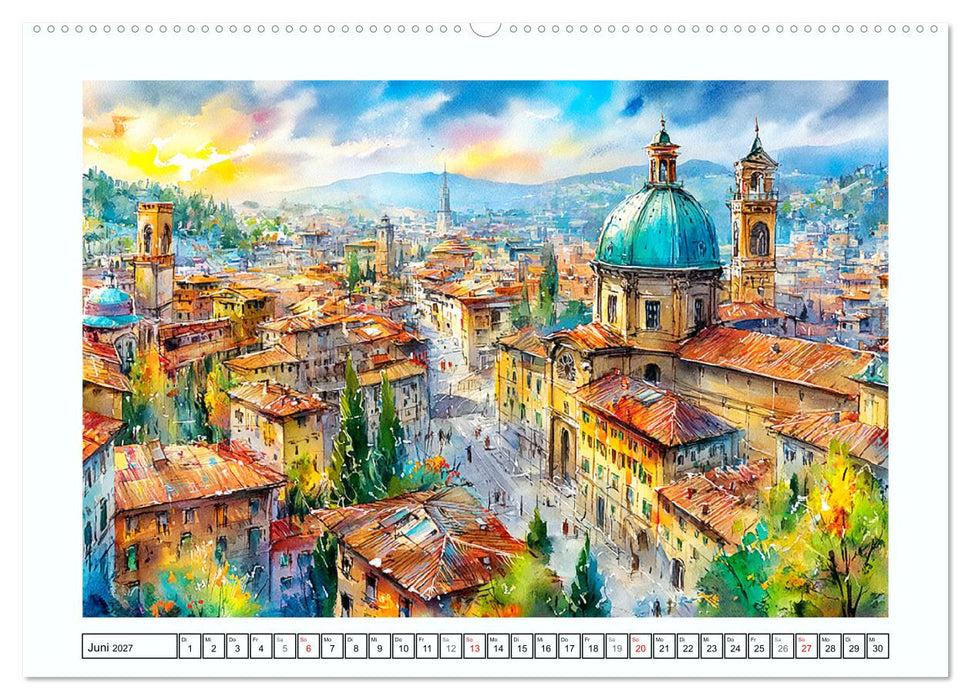 Italien. Eine malerische Reise durch den Süden (CALVENDO Premium Wandkalender 2027)