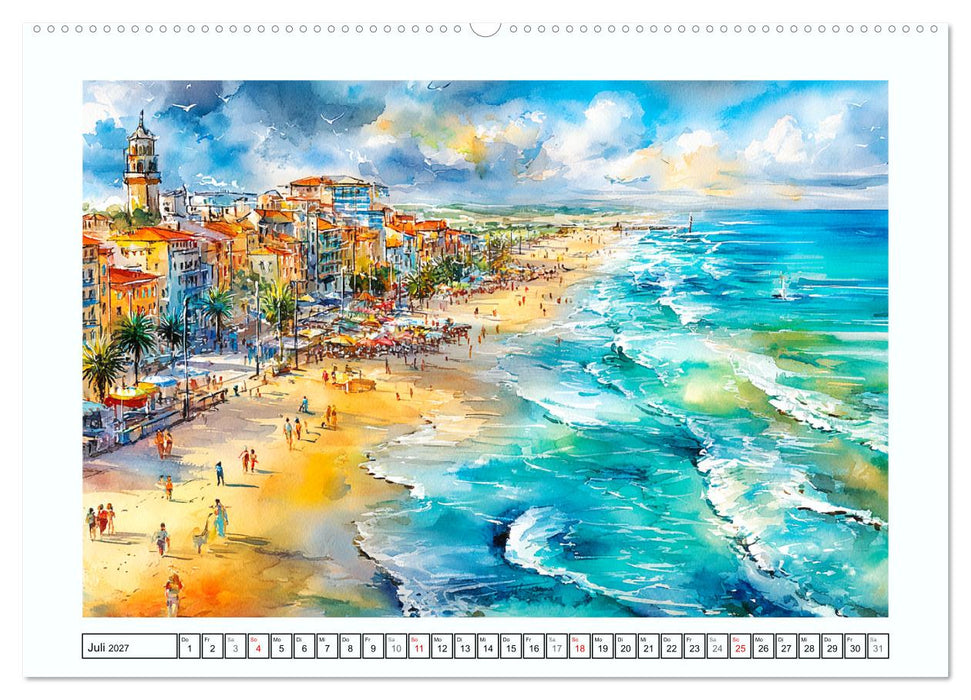 Italien. Eine malerische Reise durch den Süden (CALVENDO Premium Wandkalender 2027)