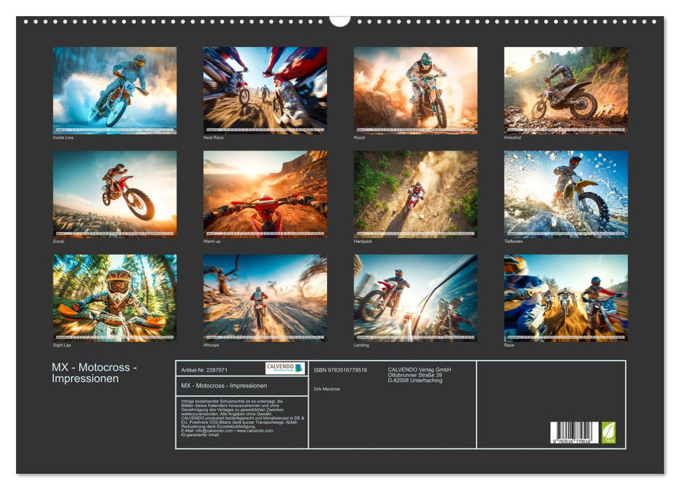 MX - Motocross - Impressionen (CALVENDO Wandkalender 2027)