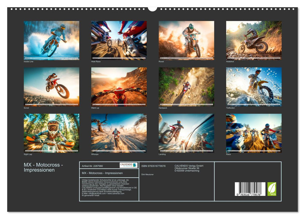 MX - Motocross - Impressionen (CALVENDO Premium Wandkalender 2027)