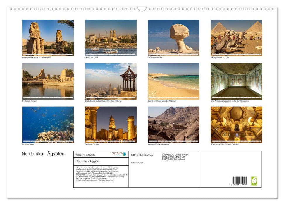 Nordafrika - Ägypten (CALVENDO Wandkalender 2027)