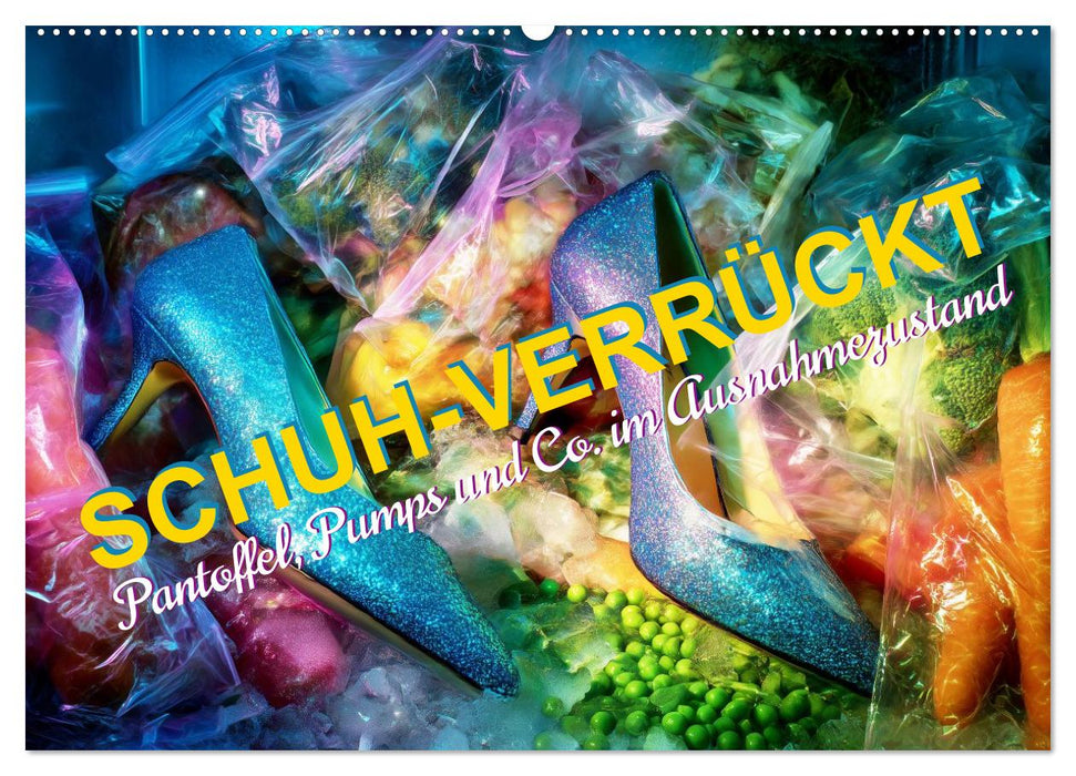 Schuh-verrückt. Pantoffel, Pumps und Co. im Ausnahmezustand (CALVENDO Wandkalender 2027)