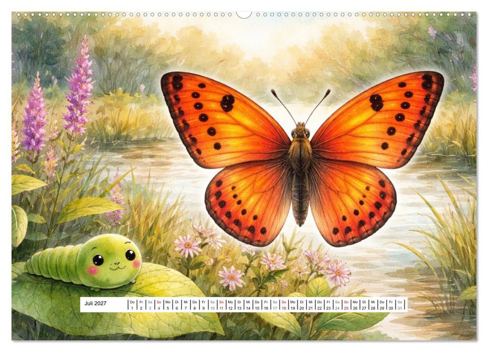 Vom Kriechen zum Fliegen (CALVENDO Premium Wandkalender 2027)