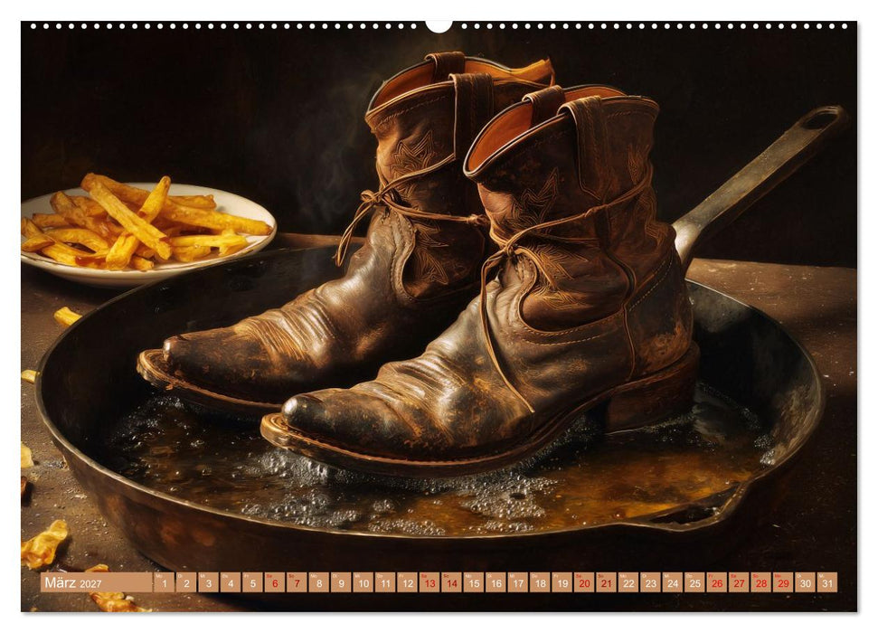 Schuh-verrückt. Pantoffel, Pumps und Co. im Ausnahmezustand (CALVENDO Premium Wandkalender 2027)