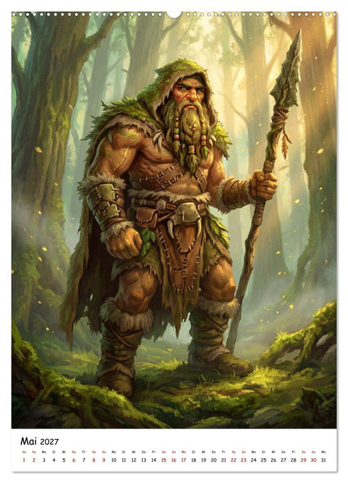 Kreis der Helden – Fantasy-Charaktere aus magischen Welten (CALVENDO Wandkalender 2027)