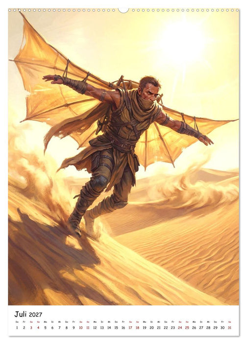 Kreis der Helden – Fantasy-Charaktere aus magischen Welten (CALVENDO Premium Wandkalender 2027)