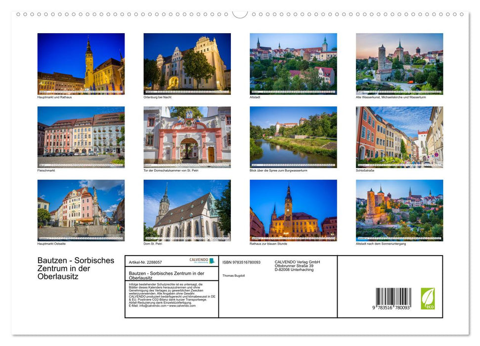 Bautzen - Sorbisches Zentrum in der Oberlausitz (CALVENDO Premium Wandkalender 2027)