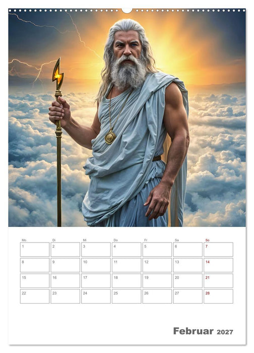 Geschöpfe der griechischen Mythologie - Eine KI-Welt der griechischen Götter, Kreaturen und Abenteurer (CALVENDO Premium Wandkalender 2027)