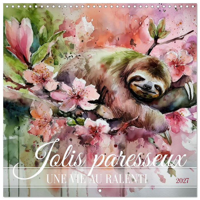 Jolis paresseux (CALVENDO Calendrier mensuel 2027)