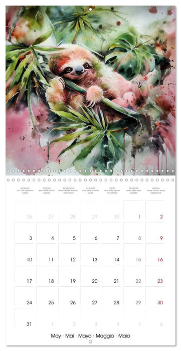 Jolis paresseux (CALVENDO Calendrier mensuel 2027)