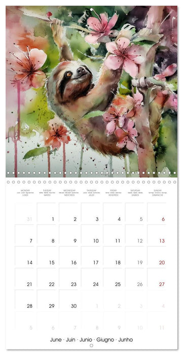 Jolis paresseux (CALVENDO Calendrier mensuel 2027)