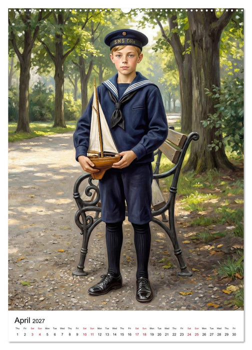 Boys of the World – At the Turn of the 20th Century (CALVENDO Monthly Calendar 2027)