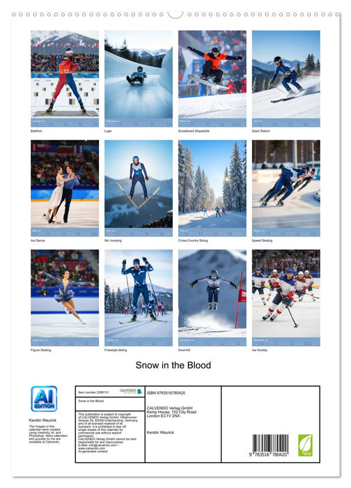 Snow in the Blood (CALVENDO Premium-Calendar 2027)