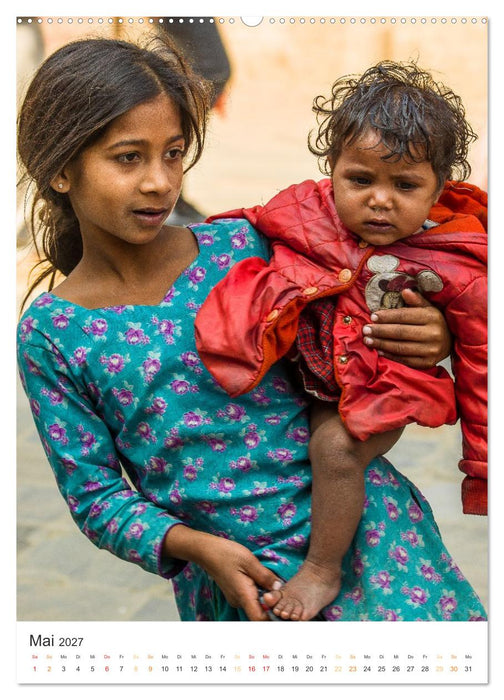 Menschen in Nepal (CALVENDO Wandkalender 2027)